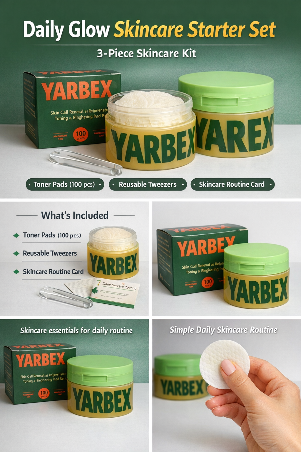 YARBEX Brightening Toner Repair Pads